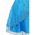 thumbnail image 2 of Flower Girl Dress Beaded Organze Overlay Double Spaghetti Straps Turquoise 12 HC1215, 2 of 3
