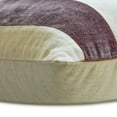 thumbnail image 3 of The HomeCentric Pillow Covers, Berry Pack of 2, 18"x18" (45x45 cm) Pillow Covers, Velvet Patchwork Throw Pillows For Sofa, Striped Pattern Modern Style Easter - Velvet Band Berry, 3 of 5