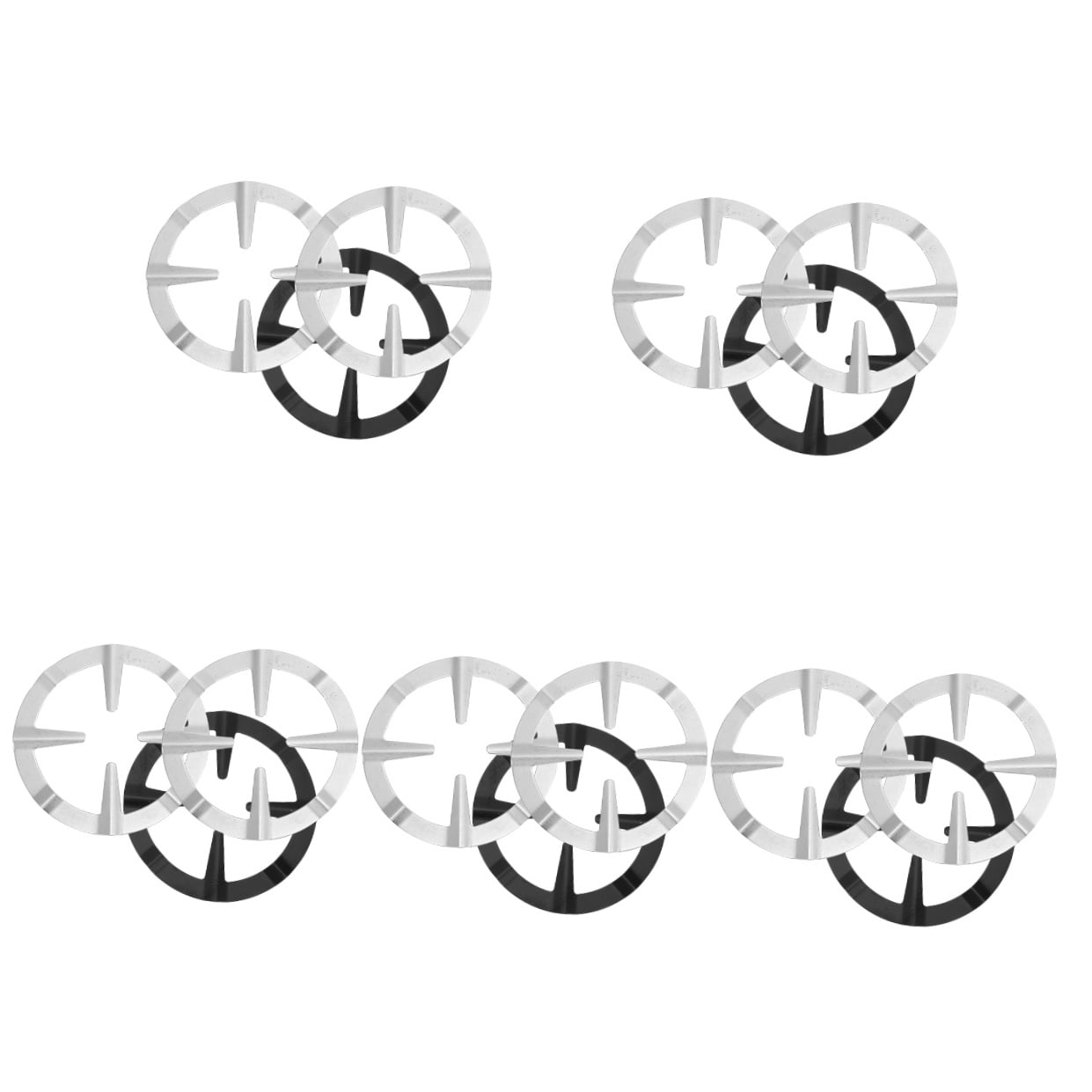 Masteelf 15 Pcs  Reusable Wok Rings Convenient Gas Stove Racks Household Wok Supports Wok Supply