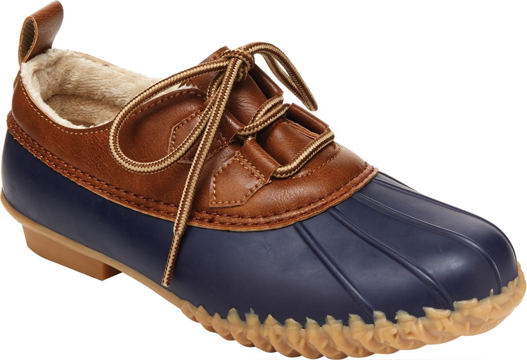 Women's Jambu JBU Glenda Waterproof Duck Shoe Navy Two Tone Vegan ...