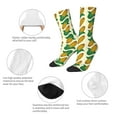 thumbnail image 3 of Daiia Corn 8 Print Crew Socks – Soft Breathable Long Socks for Men & Women, Moisture-Wicking & Comfortable Daily Wear Socks, One-Size Fits Most (US 5-11), 3 of 6