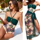 thumbnail image 2 of Traje De Baño Para Mujer Siamés Ropa Con Falda Larga 2piezas, 2 of 8