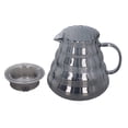 thumbnail image 4 of Grey Striped Glass Coffee Carafe, Manual Drip Pot Filter, Elegant Coffee Server with Beautiful Design for Home and Office Use, Heat Resistant and Sturdy, 4 of 7