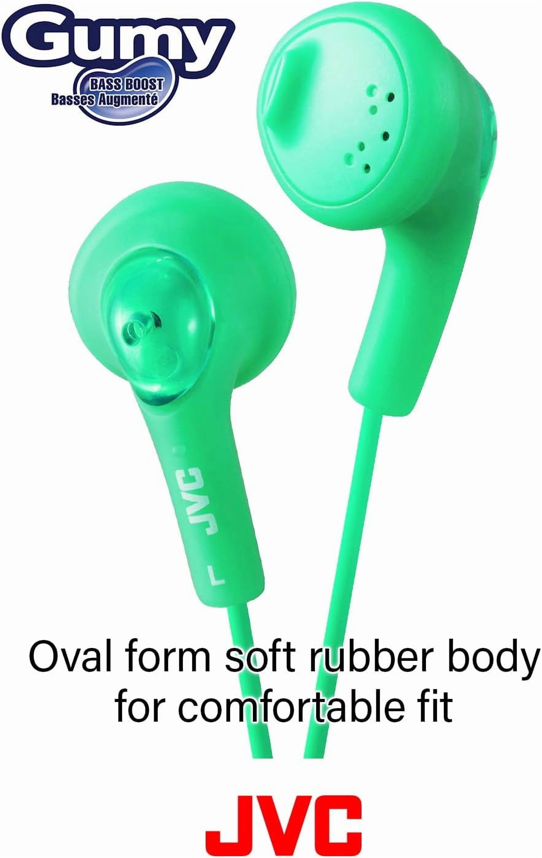 JVC Gumy In-Ear Earbuds, Black photo 2