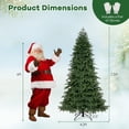 thumbnail image 3 of Gymax 7.5 FT Artificial Xmas Tree w/ 1019 PE PVC Branch Tips & Folding Metal Stand, 3 of 9