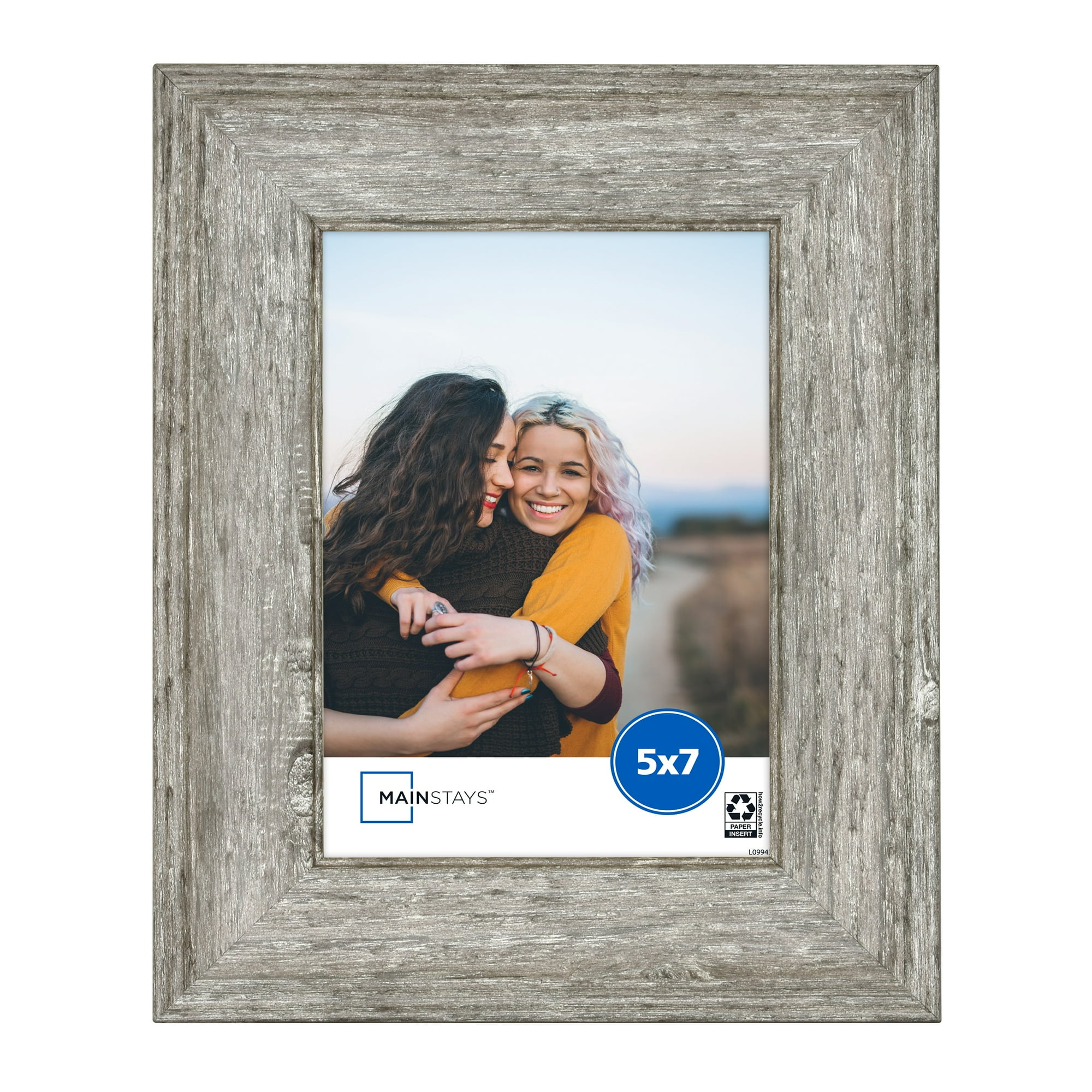 Mainstays 5 x 7 Rustic Gray Tabletop Picture Frame