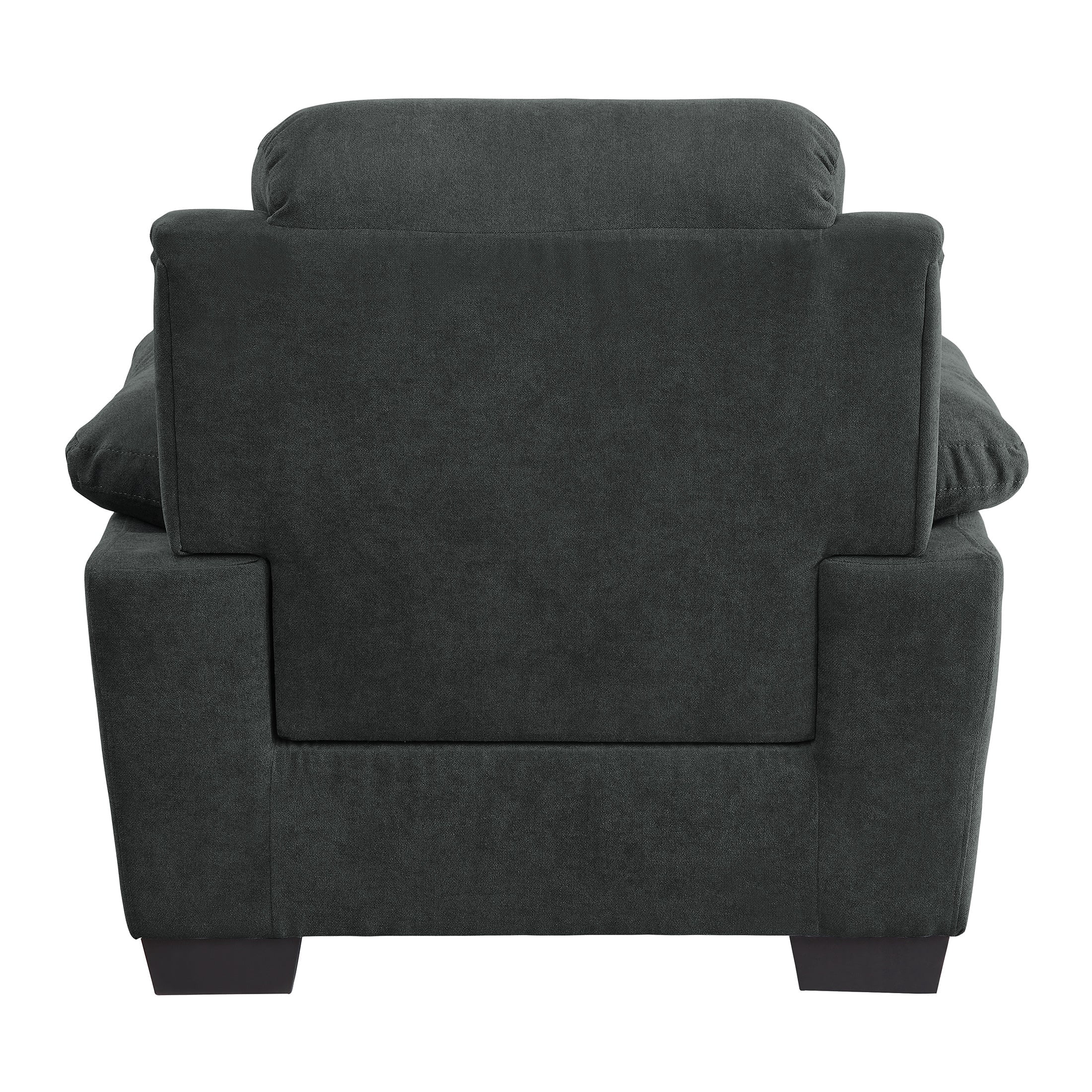 OakvillePark Milford Fabric Upholstered Living Room Chair, Dark Gray