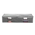 thumbnail image 2 of Under Bed Storage Containers, for Blanket, Clothing, Comforter, Sweaters, Linen Sheets, Wrapping Paper Closet Organizers and Storage Bins, Foldable Underbed Storage Boxs 17.1x38.2x7.9Inch Gray, 2 of 4