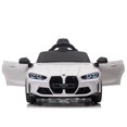 thumbnail image 4 of BMW M4 Electric Car for Kids, Battery Powered Ride On Car with Remote Control, Ride On Toy for 3-4 Years Old Kids with USB, MP3. Bluetooth, LED Light, White, 4 of 9
