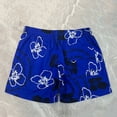 thumbnail image 6 of Telankuip Summer Pattern Printing Swim Shorts for Men Fashion Relaxed Fit Elastic Waist Drawstring Swim Trunks with Pockets Casual Comfortable Breathing Beach Holiday Board Shorts 3-Blue S, 6 of 8