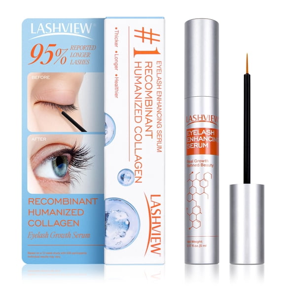 Sérum para el crecimiento de pestañas LASHVIEW Colágeno humanizado recombinante