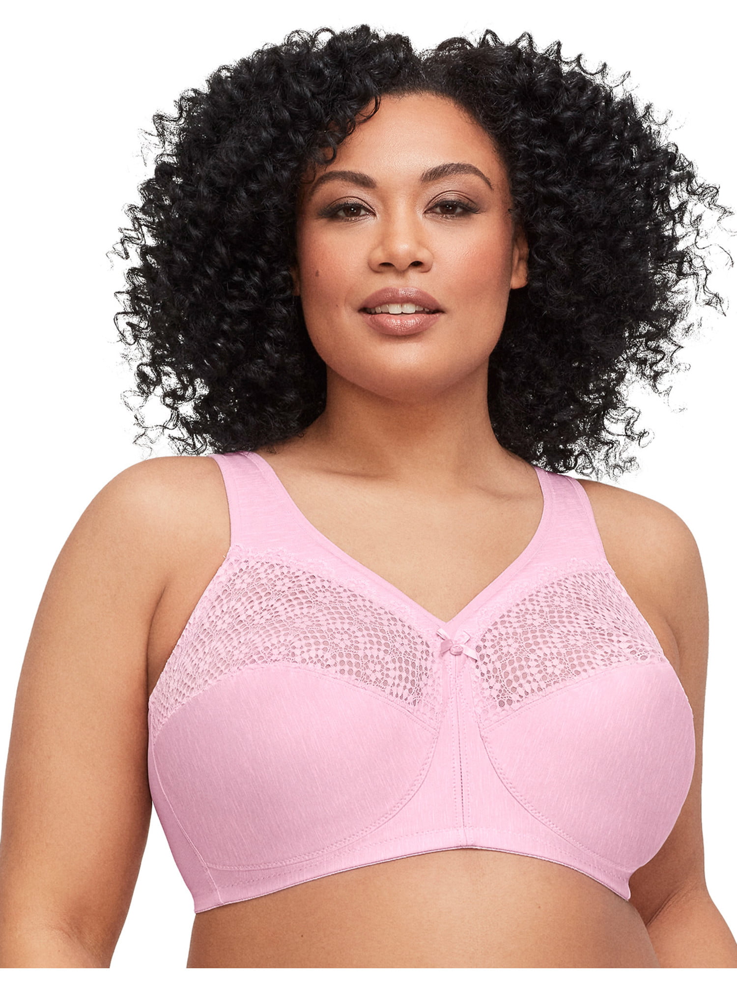 Minimize Full Coverage Bra Flower Soft Full Cup Lift Double Support Plus Size 