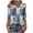 Gray-Shirts, variant on Jsaierl 3/4 Sleeve Womens Tops Casual Round Neck Shirts Retro Graphic Ladies Blouses Going Out Vacation Tunic Top S-5XL