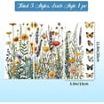 thumbnail image 3 of 3Pcs Wildflowers Furniture Transfer 6x12inch Butterflies and Flowers Rub on Transfer Self-Adhesive Wall Art Decals for Bedroom Living Room Desk Table Decoration DIY, 3 of 8