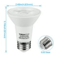thumbnail image 5 of TORCHSTAR PAR20 LED Bulbs Dimmable Outdoor / Indoor Flood Lights 6.5W =50W, E26 Medium Base, 3000K Warm White, Pack of 6, 5 of 7