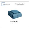 thumbnail image 4 of Mainstays Super Soft Microfiber Reversible Comforter, Twin-XL, Cool Blue, 1 Piece, 4 of 9