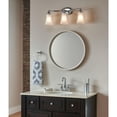 thumbnail image 4 of Moen Eva Chrome 3-Light Dual-Mount Bath Bathroom Vanity Fixture with Frosted Glass, 4 of 8