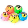 thumbnail image 2 of Dog Ball Funny Teeth Silicon Toy Chew Squeaker Squeaky Sound Toy 3 Pack, 2 of 6