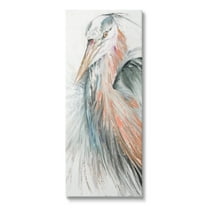 Stupell Industries Modern Heron Painting Animals & Insects Painting Gallery Wrapped Canvas Print Wall Art, 20 x 48