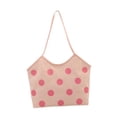 thumbnail image 4 of Bolso con asa, estilo hobo, ideal para el gimnasio, mujeres, uso diario, viajes y desplazamientos. Rosa, 4 of 8