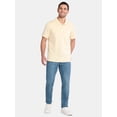 thumbnail image 4 of George Men's and Big Men's Sunwashed Cotton Polo Shirt with Short Sleeves, Sizes S-3XL, 4 of 6