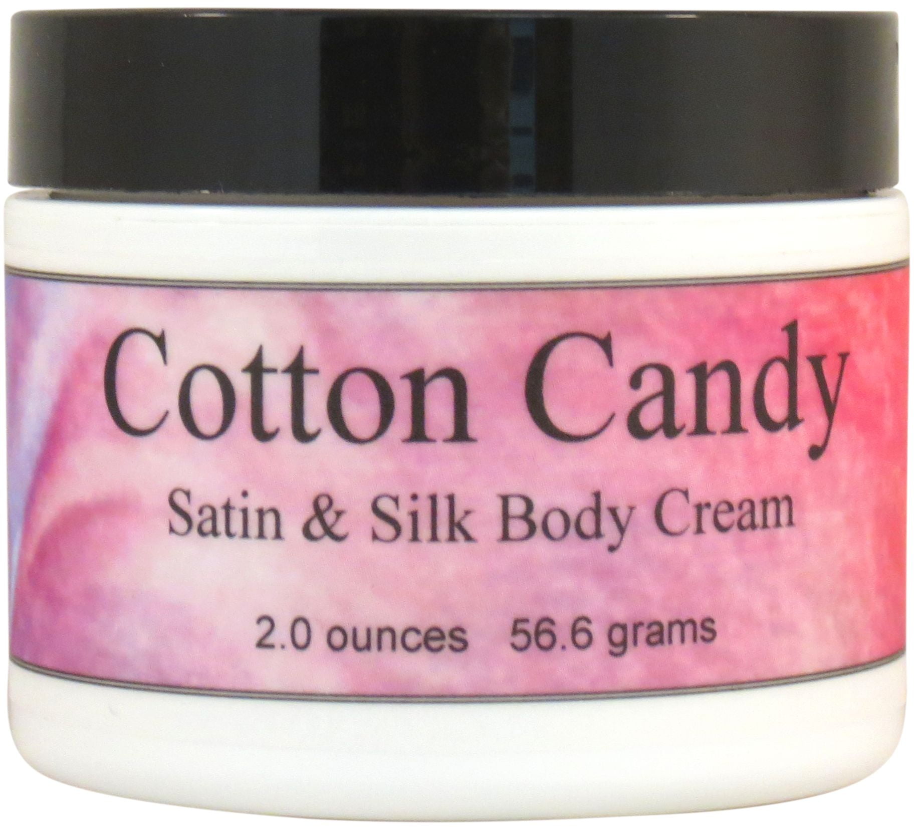 Cotton Candy Satin and Silk Cream, Body Cream, Body Lotion, 2 oz