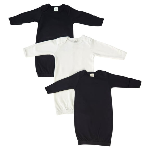 Bambini Layette Unisex Newborn Baby 3 Piece Gown Set