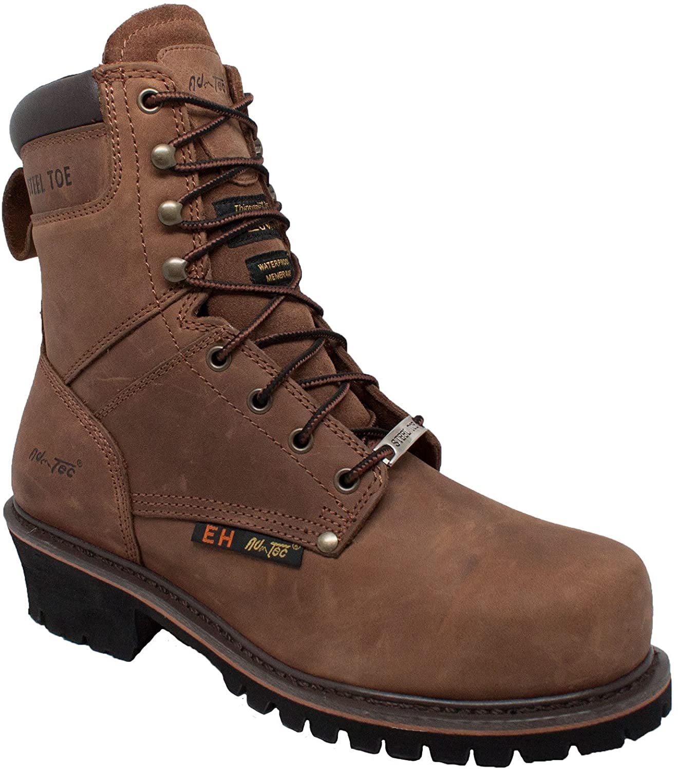 ADTEC Men s 9 Super Logger with SteelToe, Waterproof Goodyear Welt