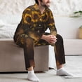 thumbnail image 7 of Sikiie Rustic Sunflower Bouquet Mens Pajama Set, Soft Warm Long Sleeve Sleepwear, Cozy Button-Down Pjs for Men-Small, 7 of 7