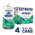 thumbnail image 3 of Cutwater Spirits Tequila Lime Margarita, 4 pack 12 fl. oz. Aluminum Cans, 12.5% ABV, 3 of 13