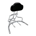 thumbnail image 1 of Respaldo para , soporte para portaequipajes con cojín de respaldo, barra de respaldo de metal para motocicleta, portaequipajes trasero Plata, 1 of 8