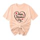 thumbnail image 1 of Camisetas de Manga Corta para Mujeres, Camiseta de Cuello Redondo Impresa de Moda, Primavera Y Verano Casual, 1 of 8