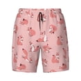 thumbnail image 4 of Lsque Mens Swim Trunks Fox Pattern - Bathing Suit Compression Liner - Beach Swim Shorts Swimwear - (S-3XL) - Stretch Quick Dry -Large, 4 of 9