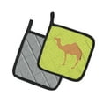 thumbnail image 2 of Caroline's Treasures Arabian Camel Dromedary Green Pair of Pot Holders, 2 of 3