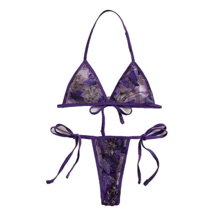 

Women Animal Sexy Sets Purple Sexy Lingerie L
