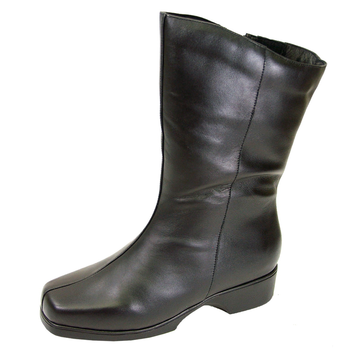 wide width mid calf boots
