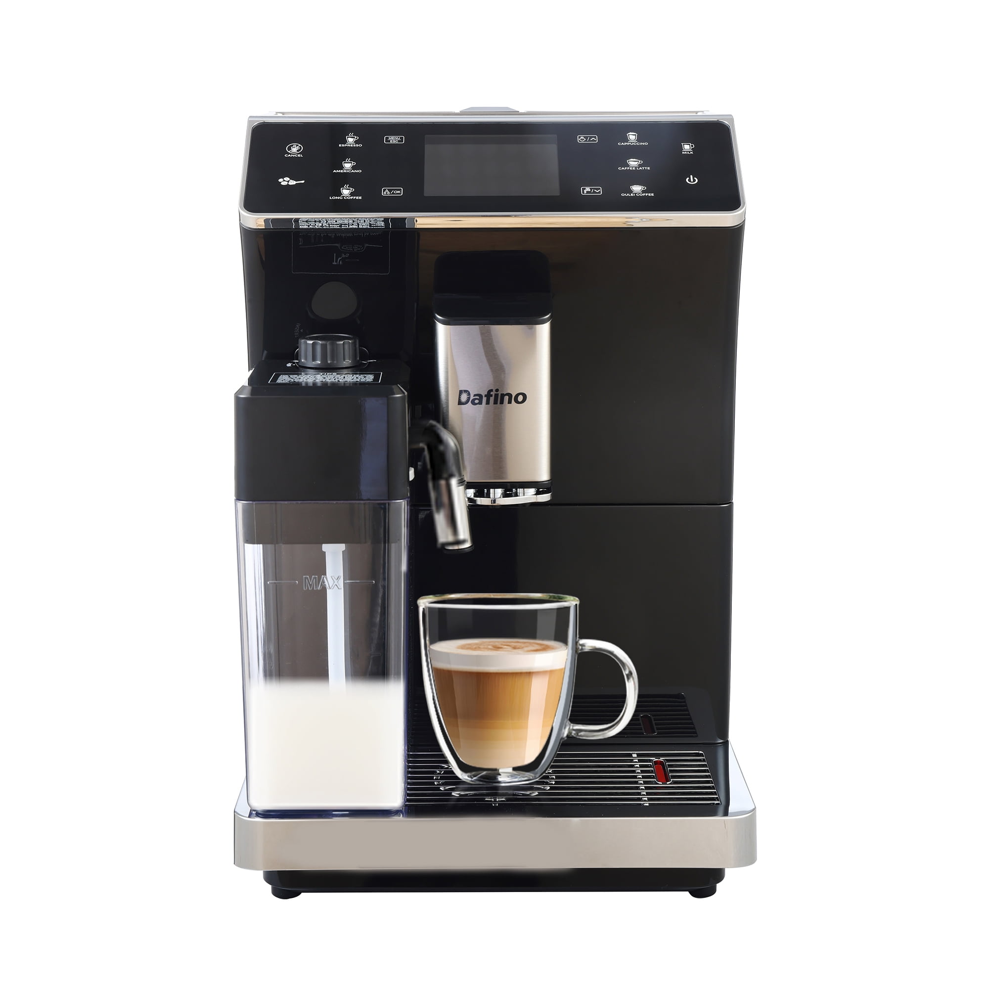 MUMUJJ Semi-Automatic Household Coffee Maker,Espresso Machine With Milk  Frother,Built-In Burr Coffee Grinder,1L Large Capacity Water Tank (Color 