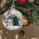 thumbnail image 4 of Bola Colgante de Navidad de Cristal Transparente Gloria para Decoración de Fiesta, 4 of 8