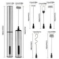 thumbnail image 5 of Handheld Milk Frother for Coffee Rechargeable Drink Mixer 3 Speed Electric, 5 of 15