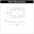 thumbnail image 2 of Belwith Keeler B077995 Coventry 1-3/4" Wide Romanesque Knob Backplate - Gold, 2 of 7