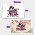 thumbnail image 2 of Republican Bulldog Making Woof Count Election 2024 7x5in Folded Greeting Card Dog Lover Gifts Idea Single Note Card with Envelope - 01002, 2 of 5