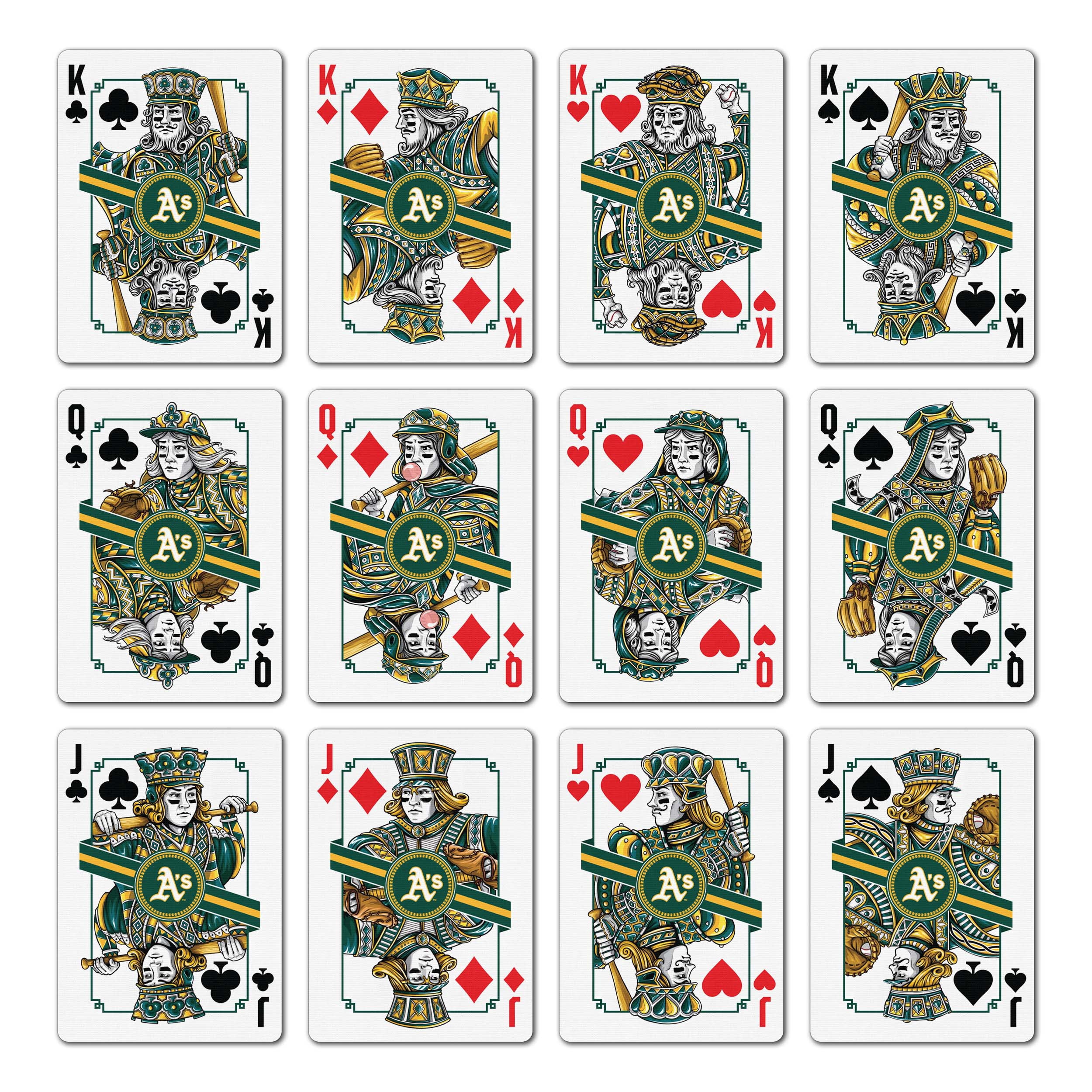 YouTheFan MLB Oakland Athletics Classic Series Playing Cards