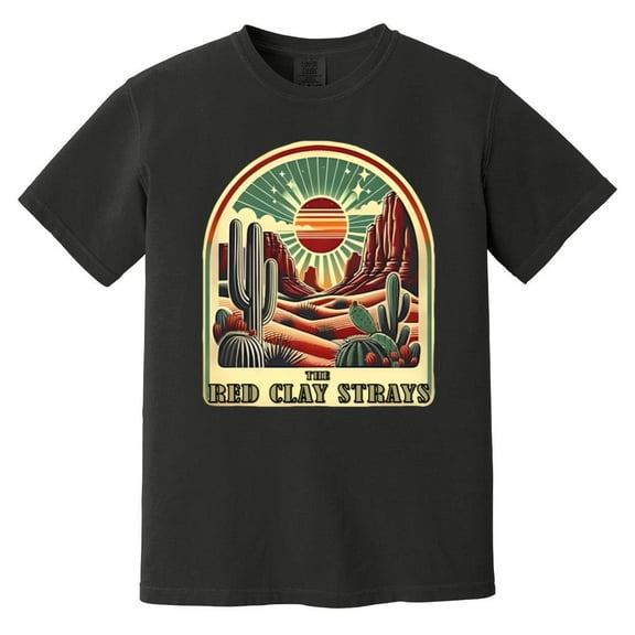 The Red Clay Strays Southern Rock Music Band Fan Tour Comfort Color T-Shirt
