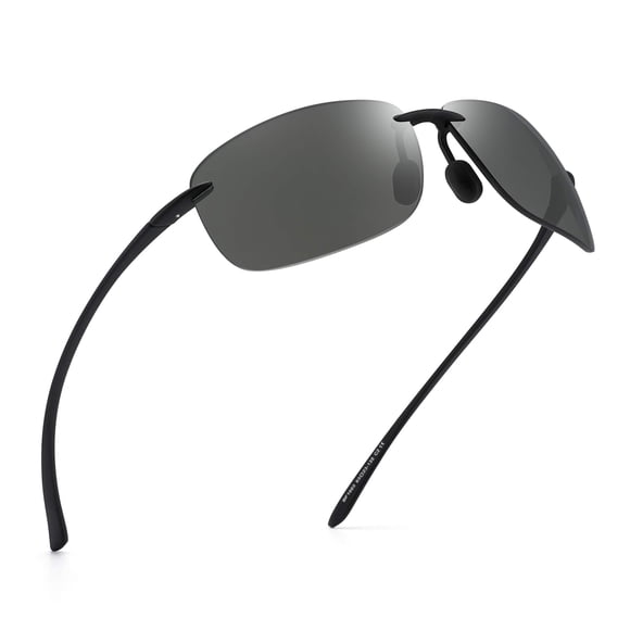 Gafas de sol deportivas JIM HALO Polarized TR90 sin montura para hombre y mujer