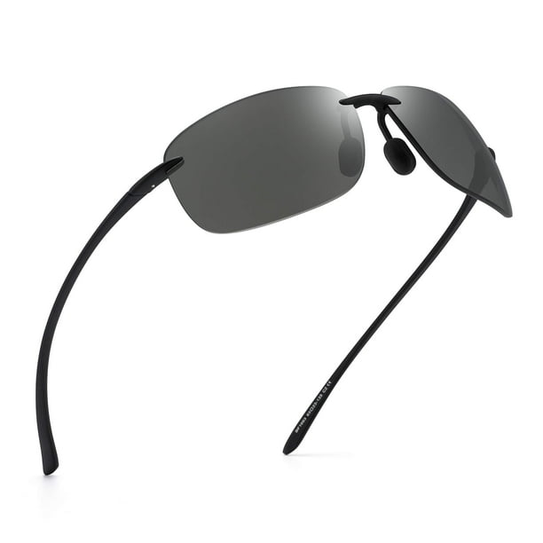 Gafas de sol deportivas JIM HALO Polarized TR90 sin montura para hombre y mujer