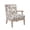 Floral Pattern-Linen, variant on Dayalane Farmhouse Floral Accent Chair, Linen Upholstered Reading Chair with Removable Cushion for Bedroom, Solid Wood Frame Lounge Armchair for Living Room Reception Room, Floral Pattern