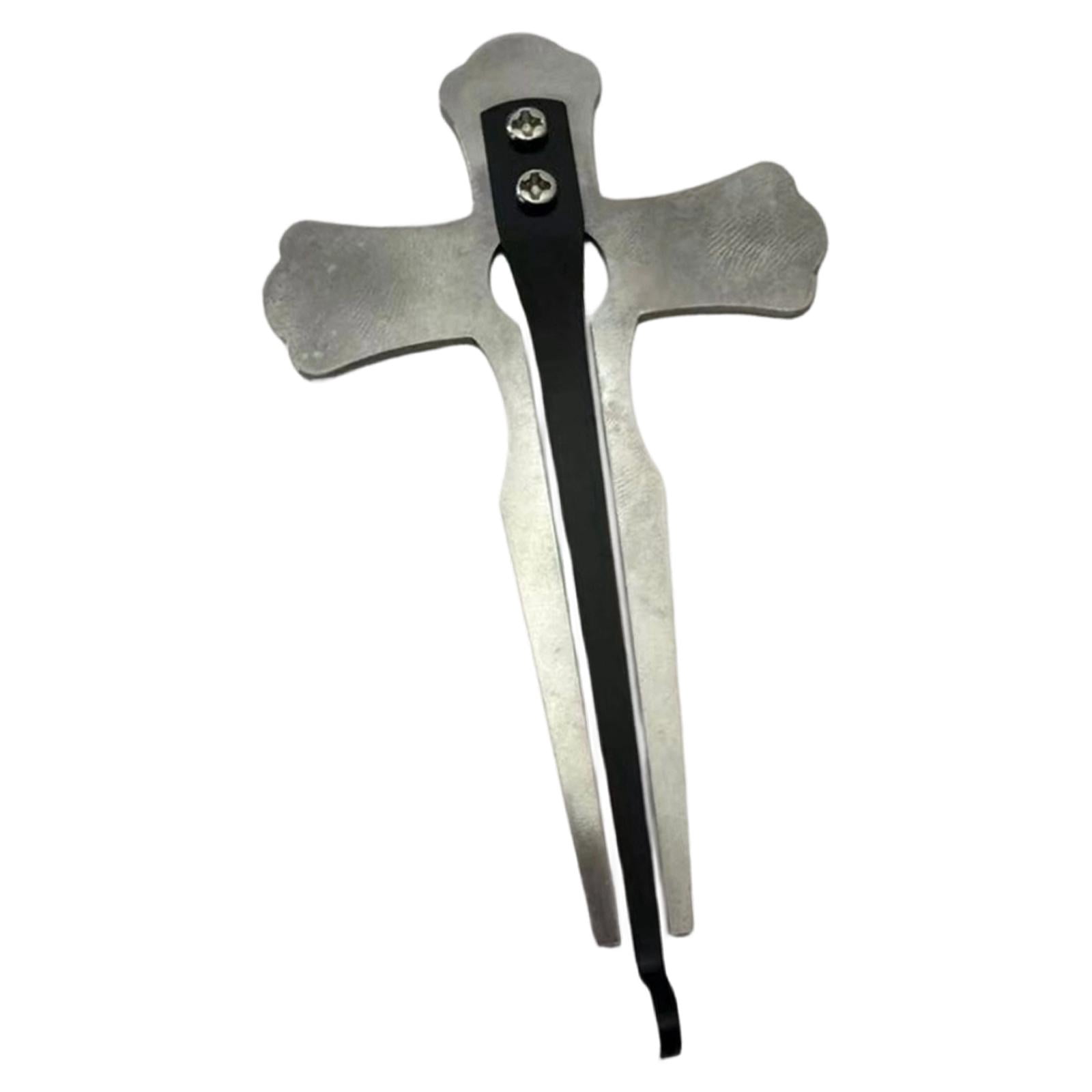 MERIGLARE Jaw Harp Folk Musical Instrument, with Crisp Sound Lightweight, Sturdy, Metal, Compact Traditional for Beginners Ethnic Mouth Cross Design