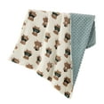 thumbnail image 2 of Estink Couverture Bébé à Pois Portable Confortable en Flanelle pour Nourrisson, 2 of 8