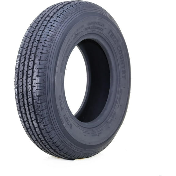 One FREE COUNTRY Premium Trailer Tire ST185/80R13 8PR LR D w/Side Scuff Guard