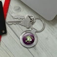 thumbnail image 4 of Invader Zim Gir Doom Dance Keychain Classy Round Chrome Plated Metal, 4 of 5